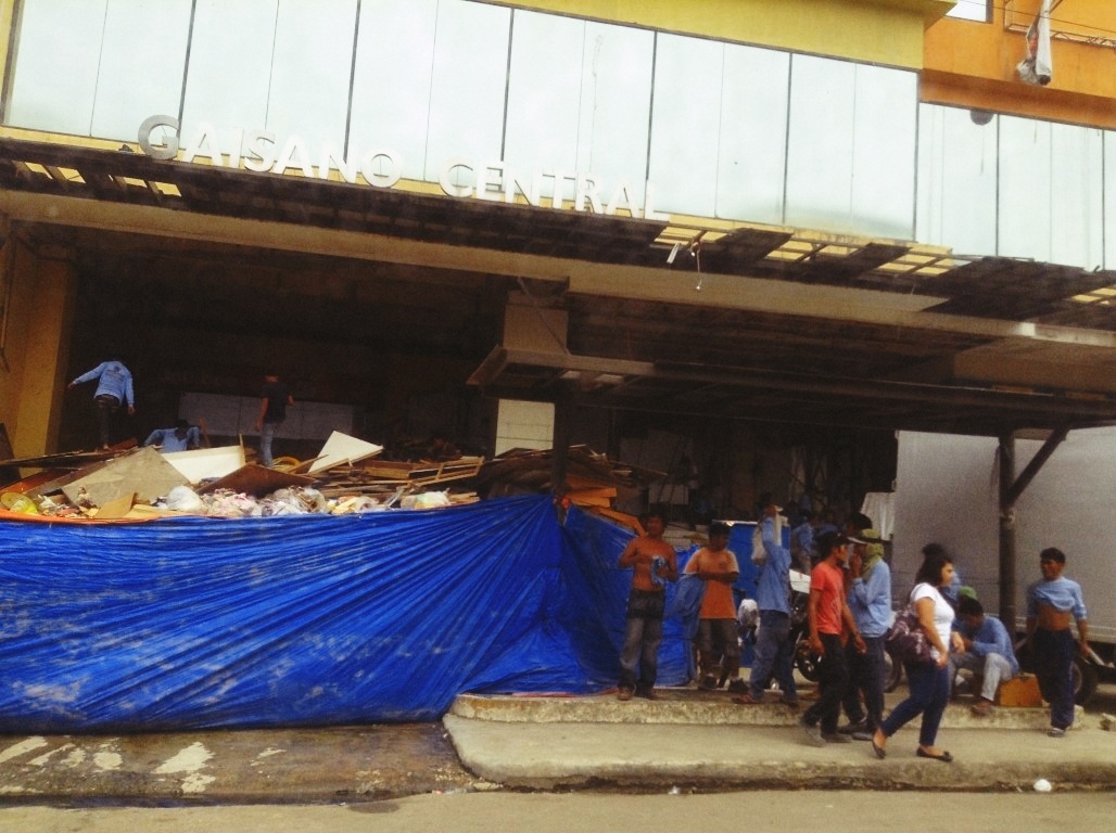 Gaisano Capital Central Tacloban City after typhoon Yolanda