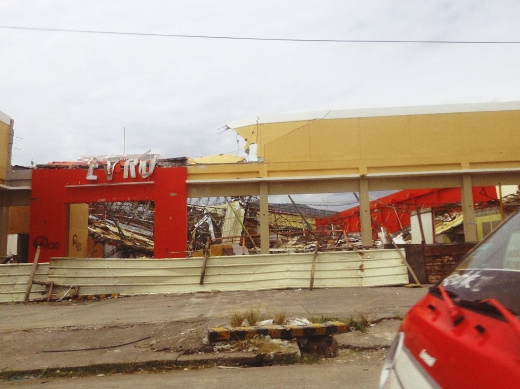 mitsubishi motors in tacloban city after typhoon yolanda