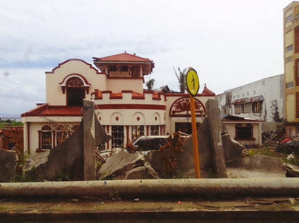 hotel along tacloban city astrodome after typhoon yolanda