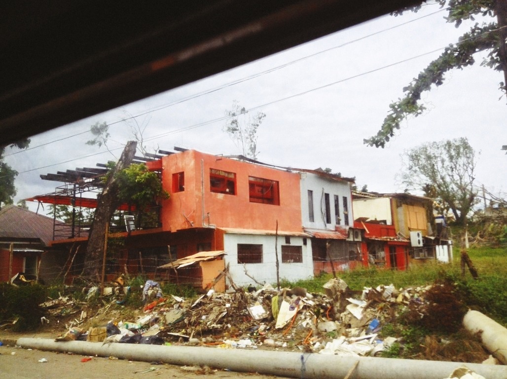 destroyed houses in tacloban city after typhoon yolanda