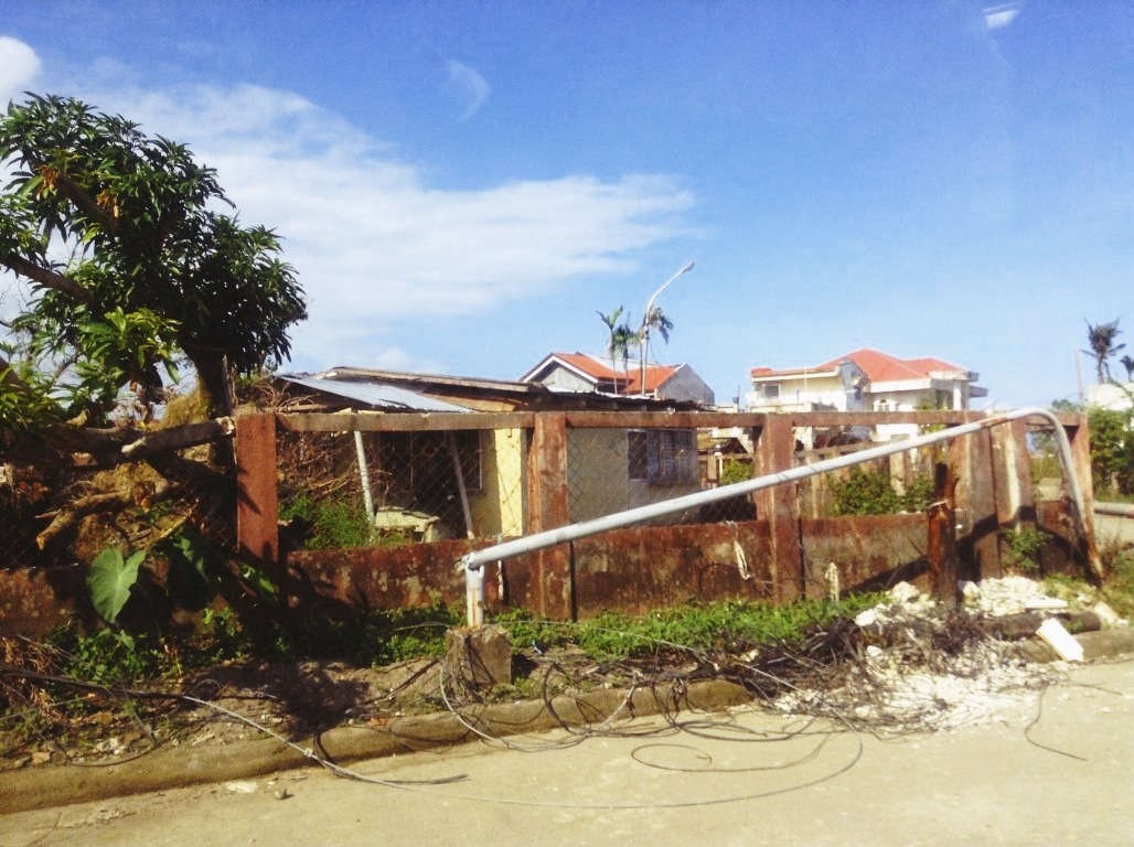 wreckage in V&G tacloban City after typhoon yolanda