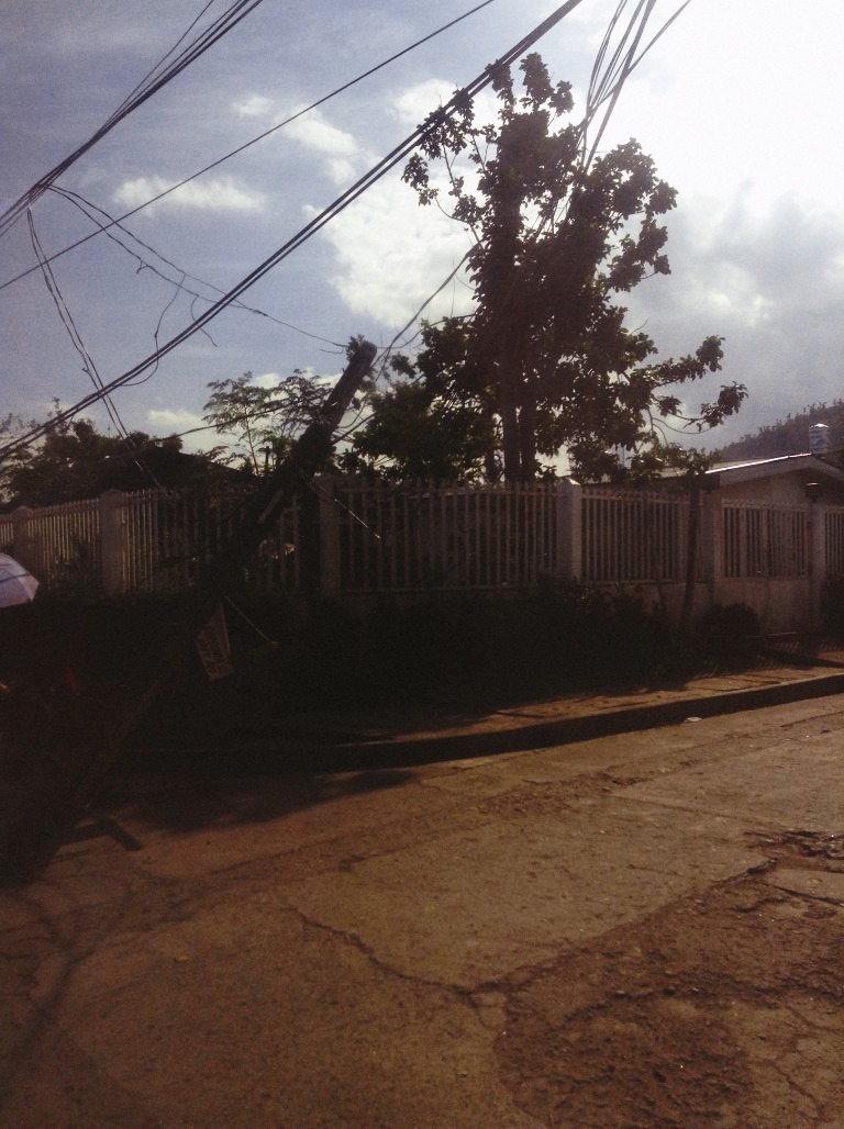 Torobay Street in V&G Subdivision Tacloban City after typhoon Yolanda
